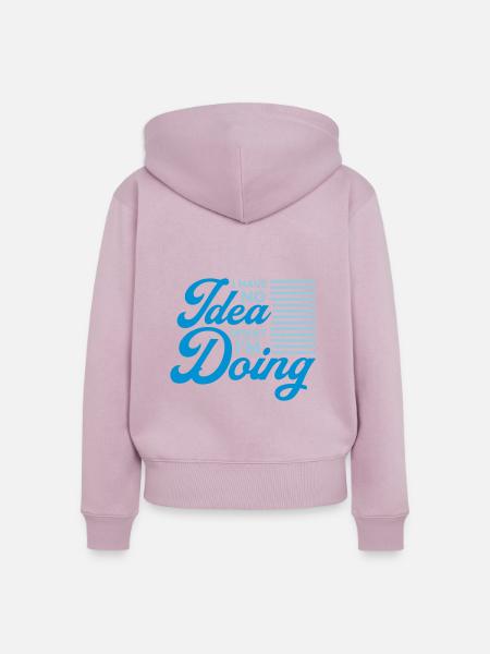 I Have No Idea - Frauen Premium Bio Zip Hoodie - Altrosa