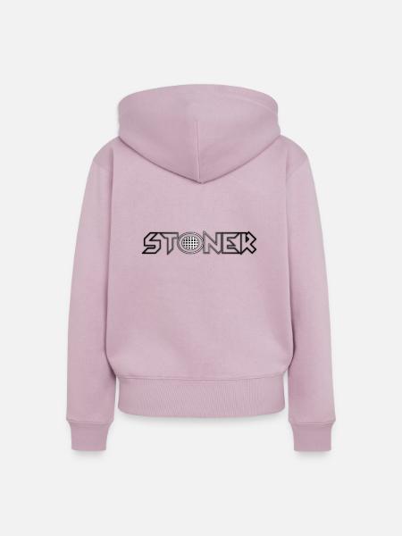 Stoner - Frauen Premium Bio Zip Hoodie - Altrosa