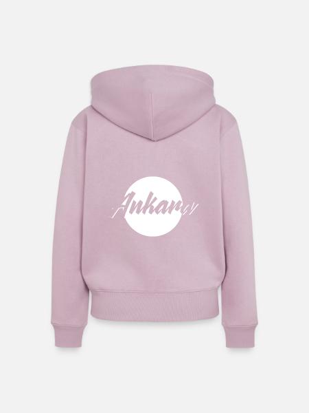 Ankara - Frauen Premium Bio Zip Hoodie - Altrosa