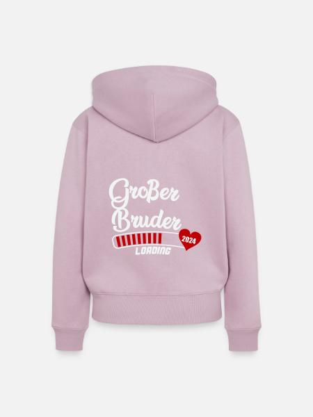 großer bruder loading 2024 - Frauen Premium Bio Zip Hoodie - Altrosa