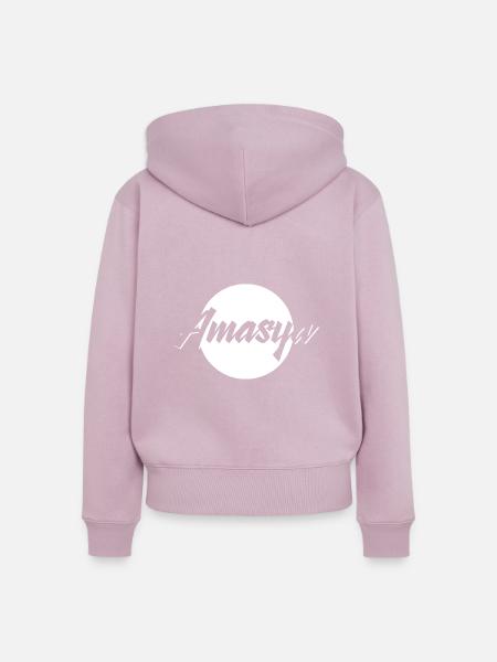 Amasya - Frauen Premium Bio Zip Hoodie - Altrosa