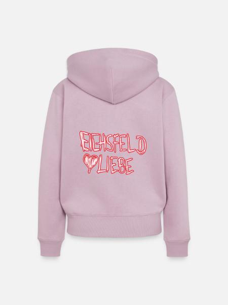 eichsfeld - Frauen Premium Bio Zip Hoodie - Altrosa