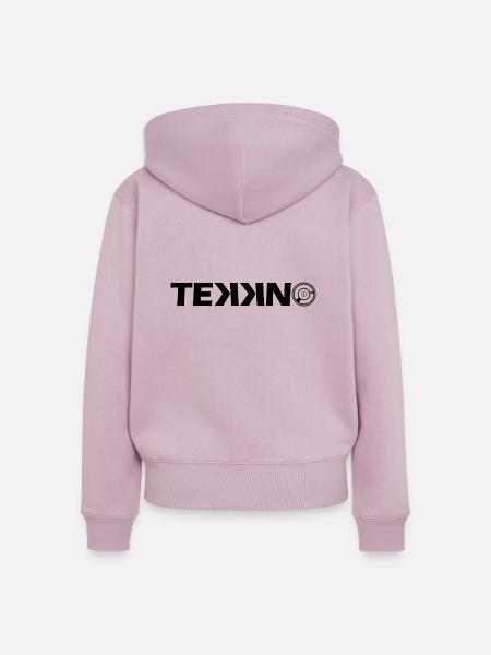 Tekkno Logo - Frauen Premium Bio Zip Hoodie - Altrosa