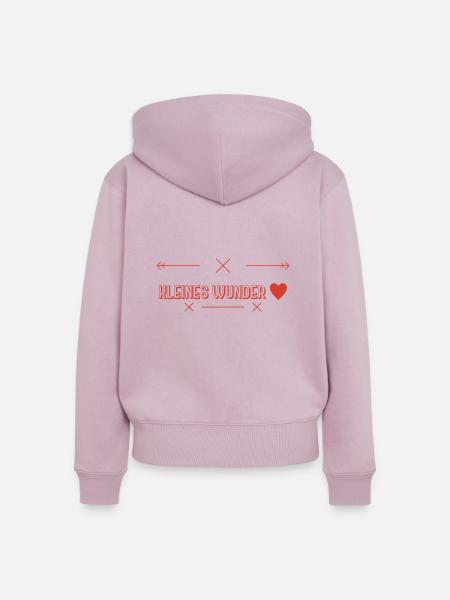 Babysprüche Geschenkidee - Frauen Premium Bio Zip Hoodie - Altrosa