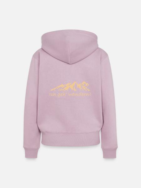 Ich geh' wandern - Frauen Premium Bio Zip Hoodie - Altrosa