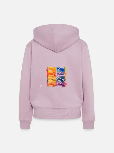 Splitter Lips - Frauen Premium Bio Zip Hoodie - Altrosa
