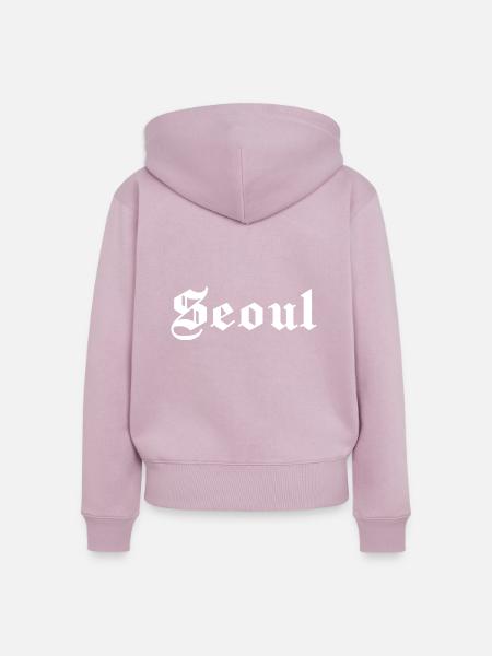 Seoul - Frauen Premium Bio Zip Hoodie - Altrosa