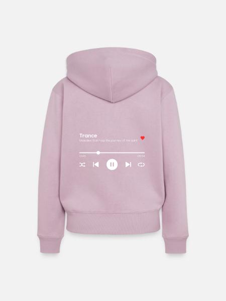 Trance - Frauen Premium Bio Zip Hoodie - Altrosa