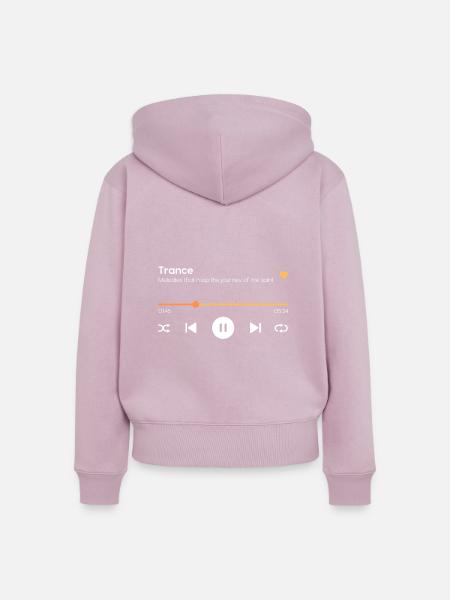 Trance - Frauen Premium Bio Zip Hoodie - Altrosa