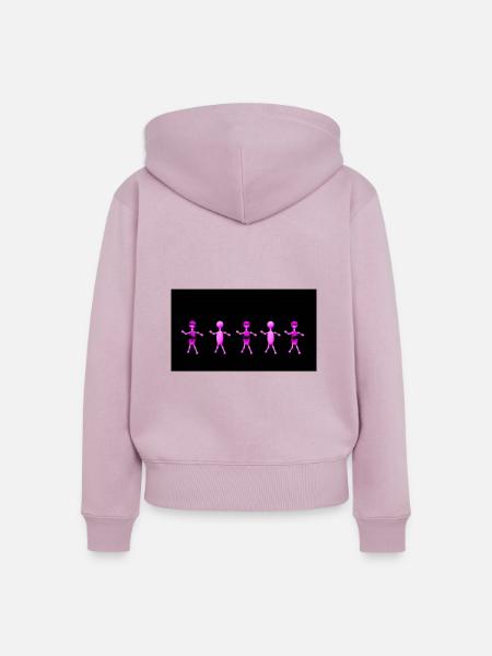 Figuren - Frauen Premium Bio Zip Hoodie - Altrosa