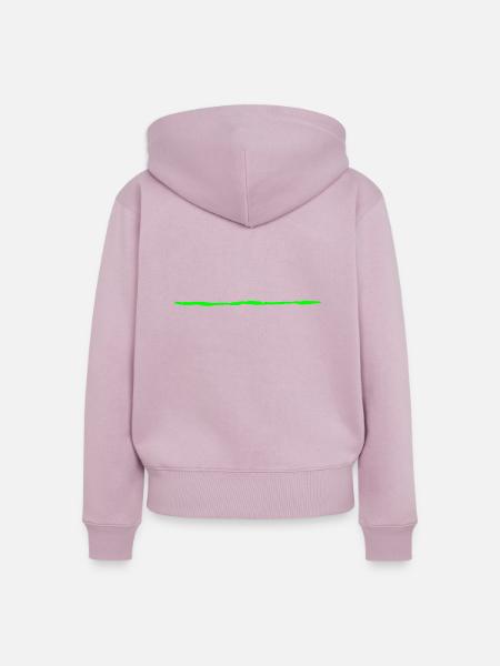 highlight grün - Frauen Premium Bio Zip Hoodie - Altrosa
