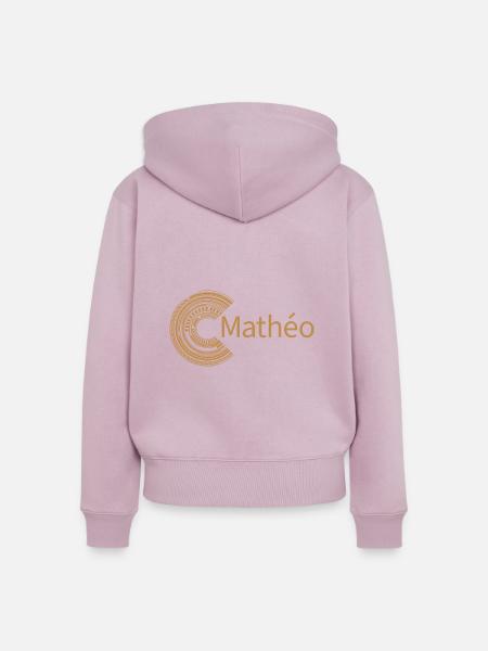 Für Mathéo - Frauen Premium Bio Zip Hoodie - Altrosa