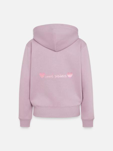 Liebe - Frauen Premium Bio Zip Hoodie - Altrosa