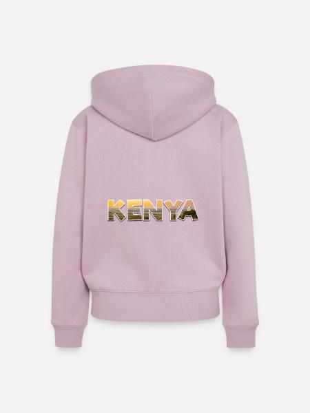 Kenya - Frauen Premium Bio Zip Hoodie - Altrosa