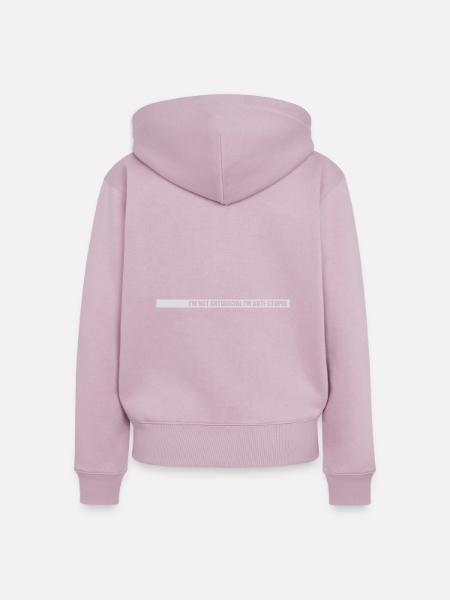not antisocial anti stupid - Frauen Premium Bio Zip Hoodie - Altrosa