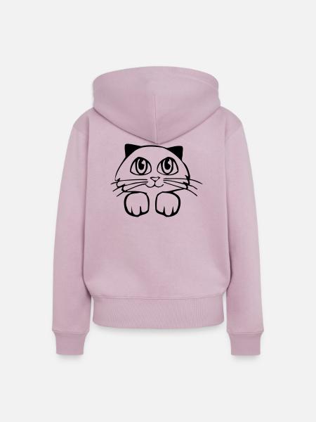 Suesse Mietze - Frauen Premium Bio Zip Hoodie - Altrosa