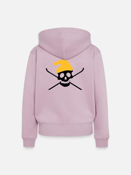 Ski - Frauen Premium Bio Zip Hoodie - Altrosa