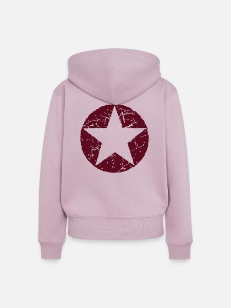 Star Stern 02 - Frauen Premium Bio Zip Hoodie - Altrosa
