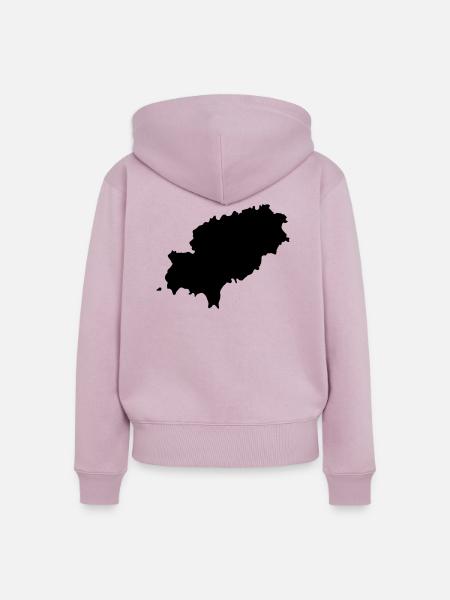 Ibiza - Frauen Premium Bio Zip Hoodie - Altrosa