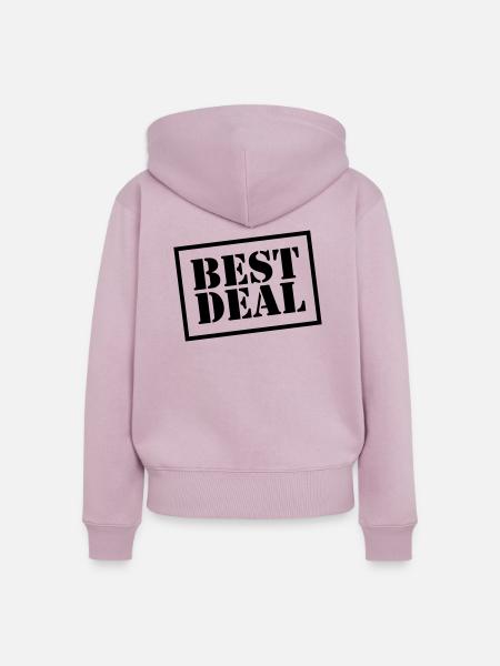 Best Deal - Frauen Premium Bio Zip Hoodie - Altrosa