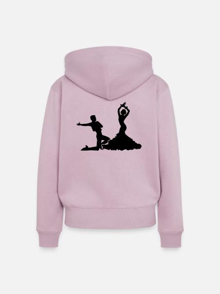 Flamenco - Frauen Premium Bio Zip Hoodie - Altrosa
