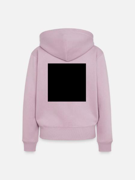 Viereck - Frauen Premium Bio Zip Hoodie - Altrosa