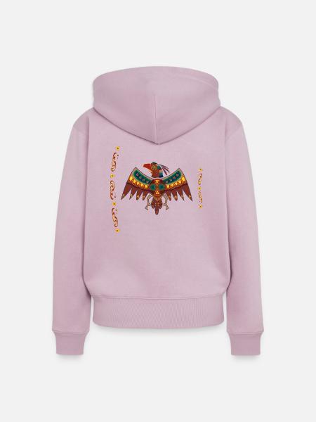 Falke - Frauen Premium Bio Zip Hoodie - Altrosa