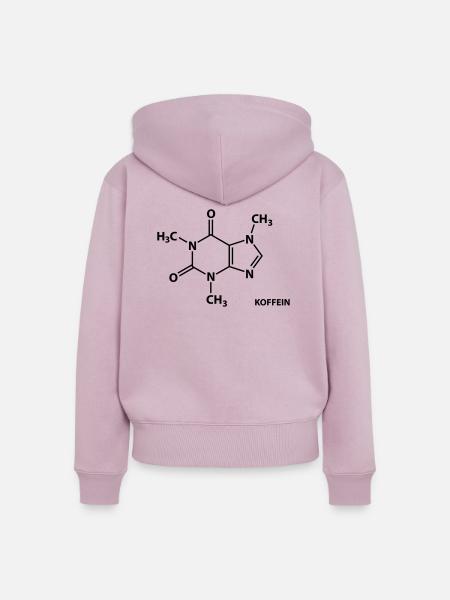 Koffein - Frauen Premium Bio Zip Hoodie - Altrosa
