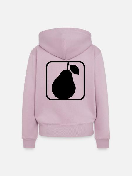 Pear Logo - Frauen Premium Bio Zip Hoodie - Altrosa