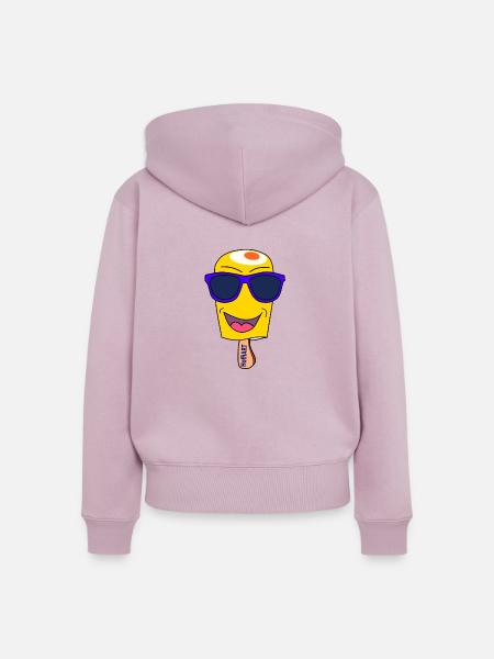 Cool Summer - trendy ice - Frauen Premium Bio Zip Hoodie - Altrosa