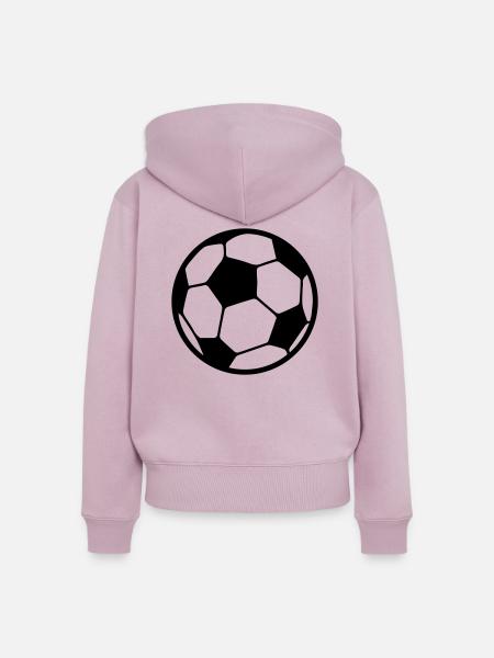 fussball - Frauen Premium Bio Zip Hoodie - Altrosa