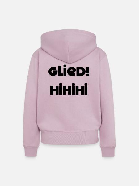Glied HIHIHI - Frauen Premium Bio Zip Hoodie - Altrosa
