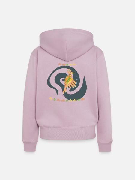 Specht - Frauen Premium Bio Zip Hoodie - Altrosa