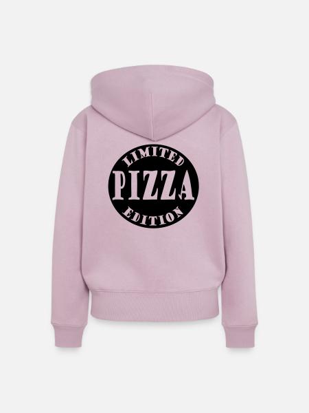 limited edition pizza 2ke - Frauen Premium Bio Zip Hoodie - Altrosa