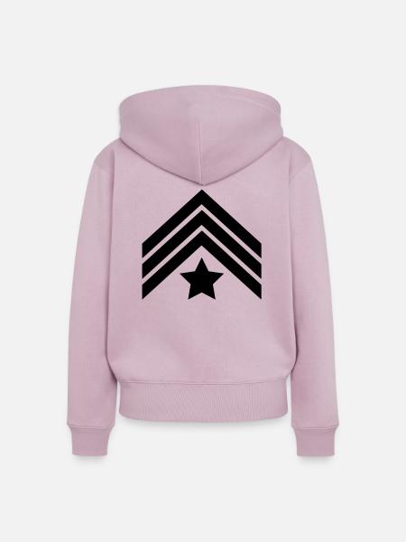 sergeant__f1 - Frauen Premium Bio Zip Hoodie - Altrosa