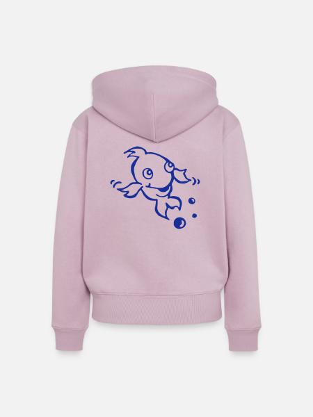 Fisch - Frauen Premium Bio Zip Hoodie - Altrosa
