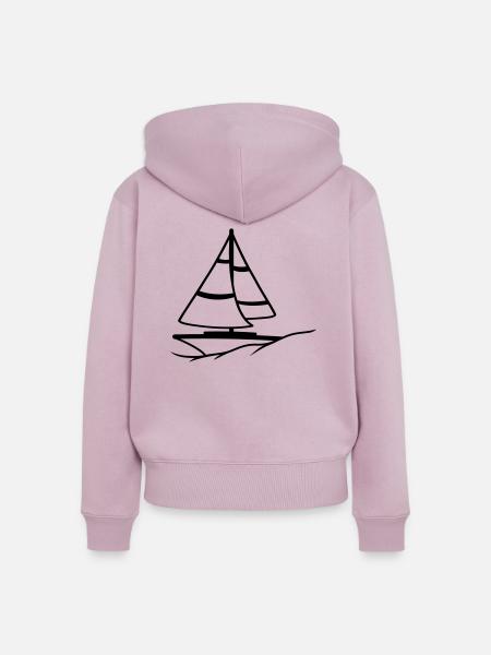 Sailing - Frauen Premium Bio Zip Hoodie - Altrosa