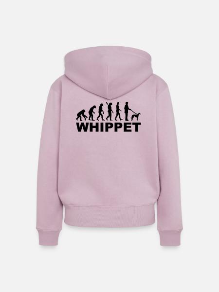 Whippet - Frauen Premium Bio Zip Hoodie - Altrosa
