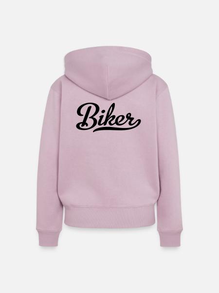 Biker - Frauen Premium Bio Zip Hoodie - Altrosa