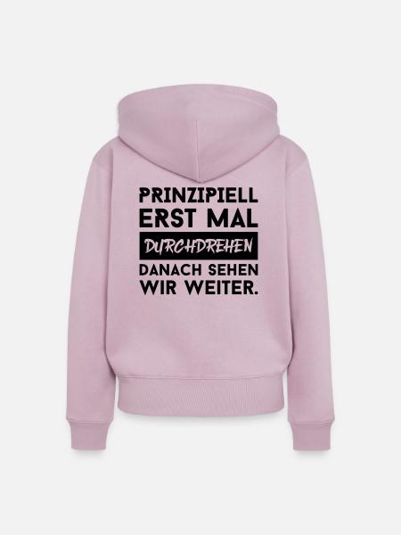 durchdrehen - Frauen Premium Bio Zip Hoodie - Altrosa