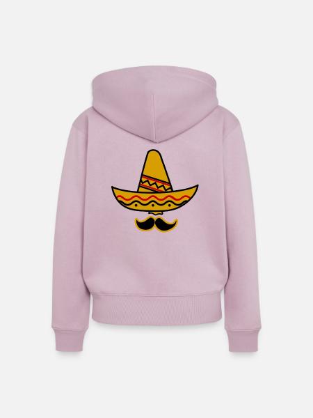 sombrero - Frauen Premium Bio Zip Hoodie - Altrosa