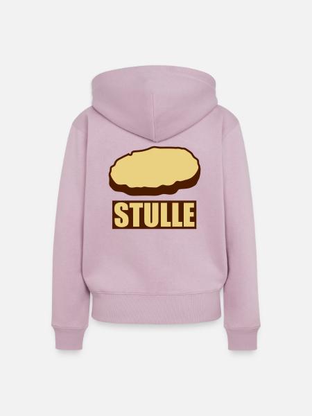 stulle_2c - Frauen Premium Bio Zip Hoodie - Altrosa