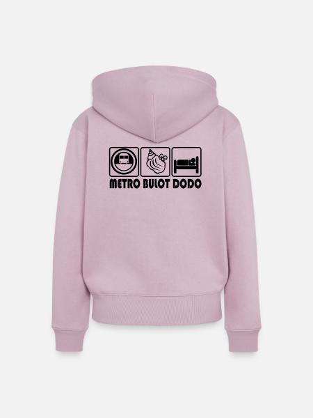 Metro whelk dodo - Frauen Premium Bio Zip Hoodie - Altrosa