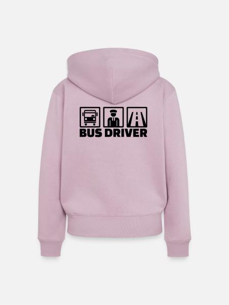 Busfahrer - Frauen Premium Bio Zip Hoodie - Altrosa