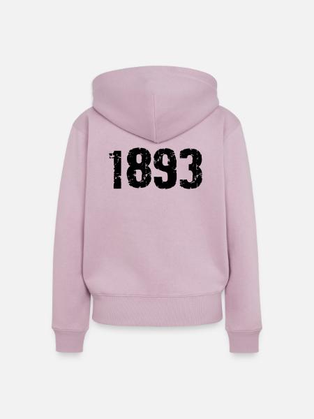 1893 - Frauen Premium Bio Zip Hoodie - Altrosa