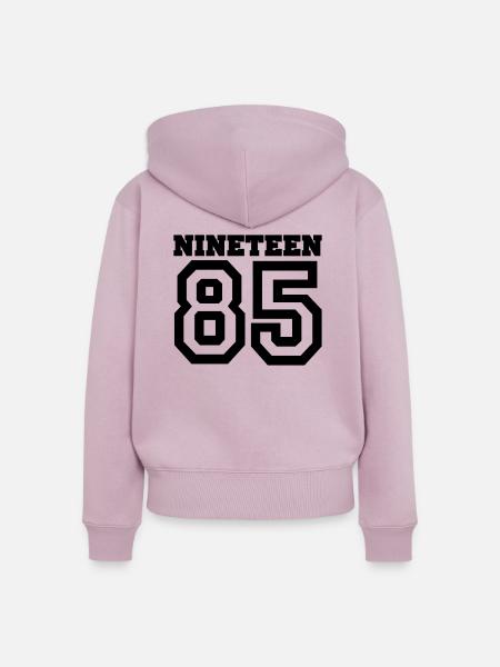 1985 - Frauen Premium Bio Zip Hoodie - Altrosa