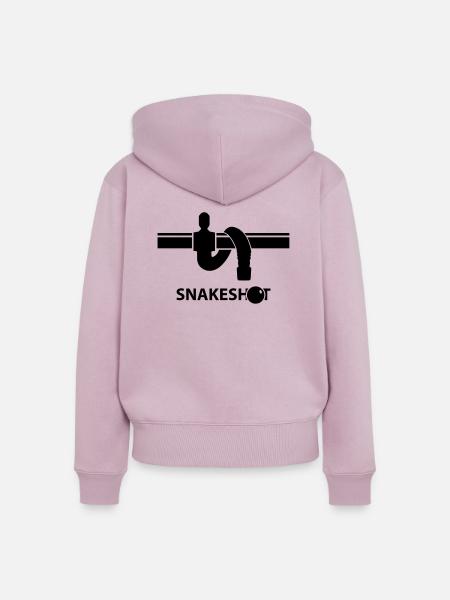 Snakeshot - Foosball - Frauen Premium Bio Zip Hoodie - Altrosa