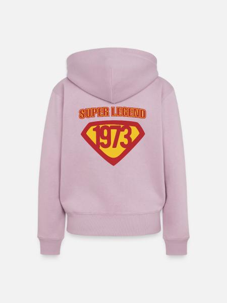 Super Legend 1973 - Frauen Premium Bio Zip Hoodie - Altrosa