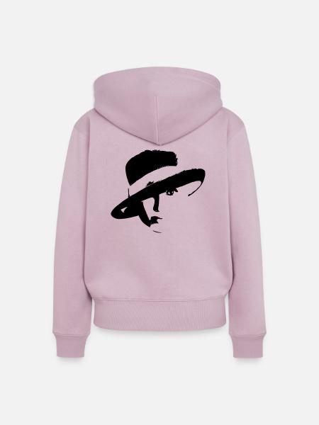 Lady - Frauen Premium Bio Zip Hoodie - Altrosa