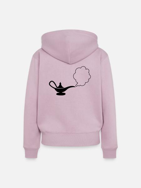 wunderlampe_01 - Frauen Premium Bio Zip Hoodie - Altrosa